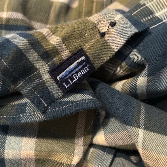 L.L. Bean NWOT men’s greet long sleeve button down flannel shirt size XL tall - Picture 8 of 9